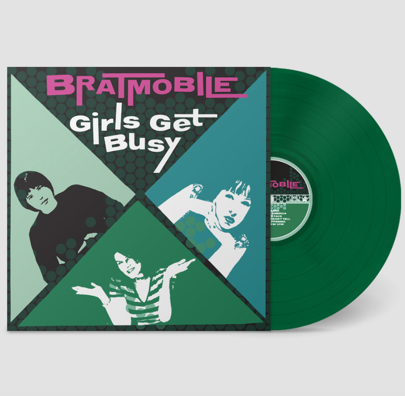 BRATMOBILE - GIRLS GET BUSY (GREEN) VINYL