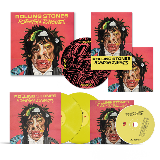 ROLLING STONES - FOREIGN TONGUES (YELLOW COLOURED) (WITH SLIPMAT, ART PRINT AND BLURAY) VINYL