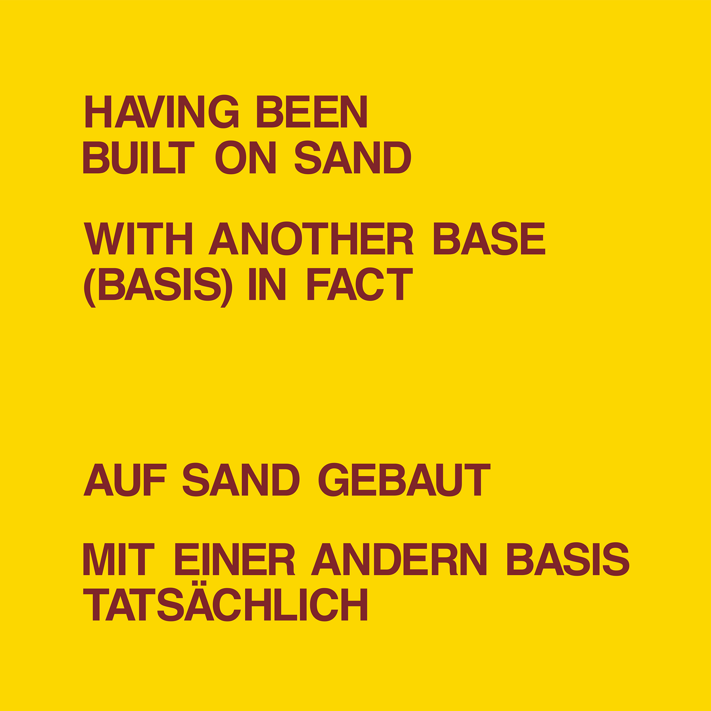 DICKIE LANDRY - HAVING BEEN BUILT ON SAND VINYL