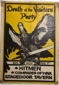VISITORS/HITMEN - 1979 (USED) GIG POSTER