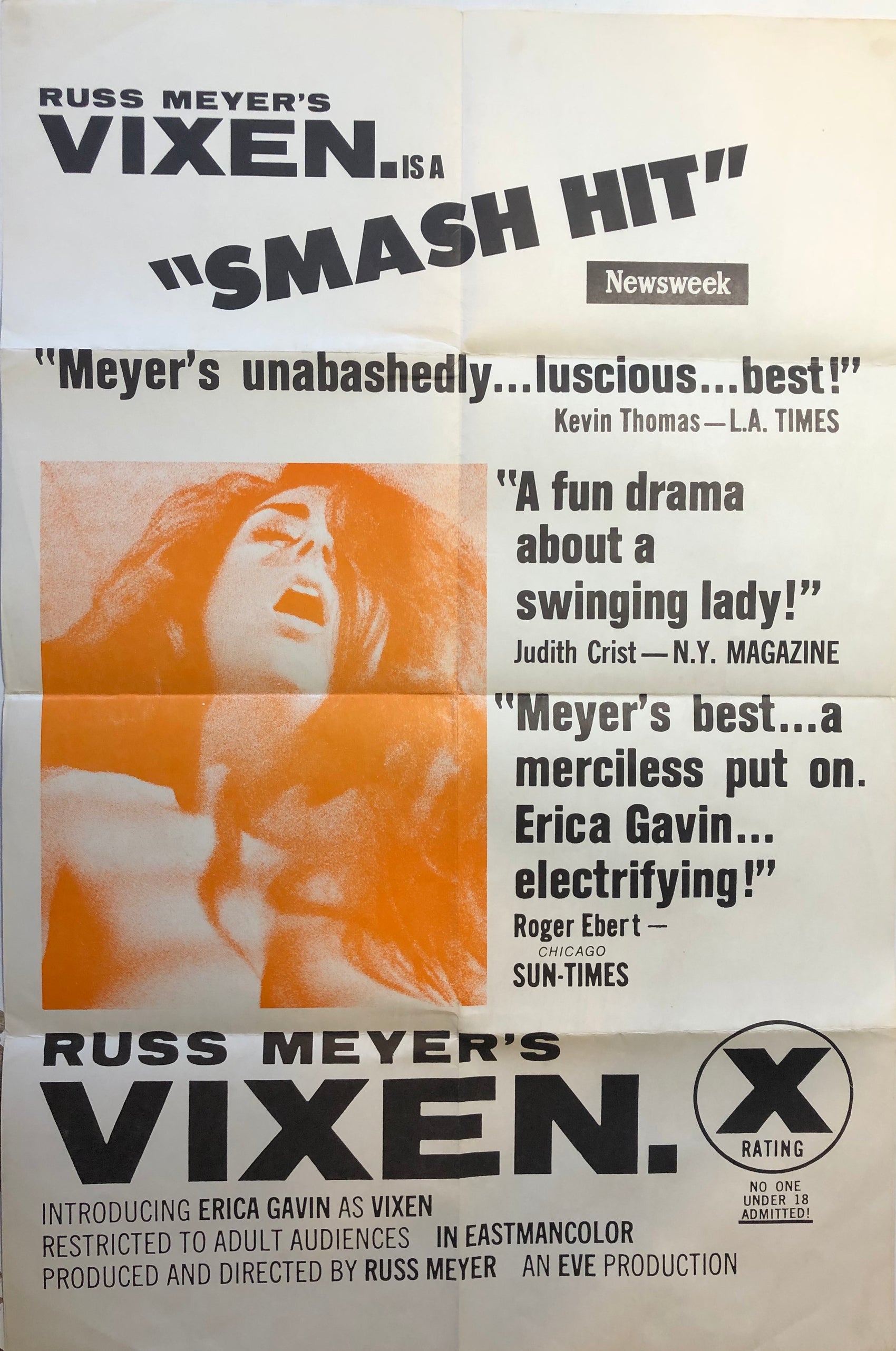 VIXEN! - (USED) MOVIE POSTER