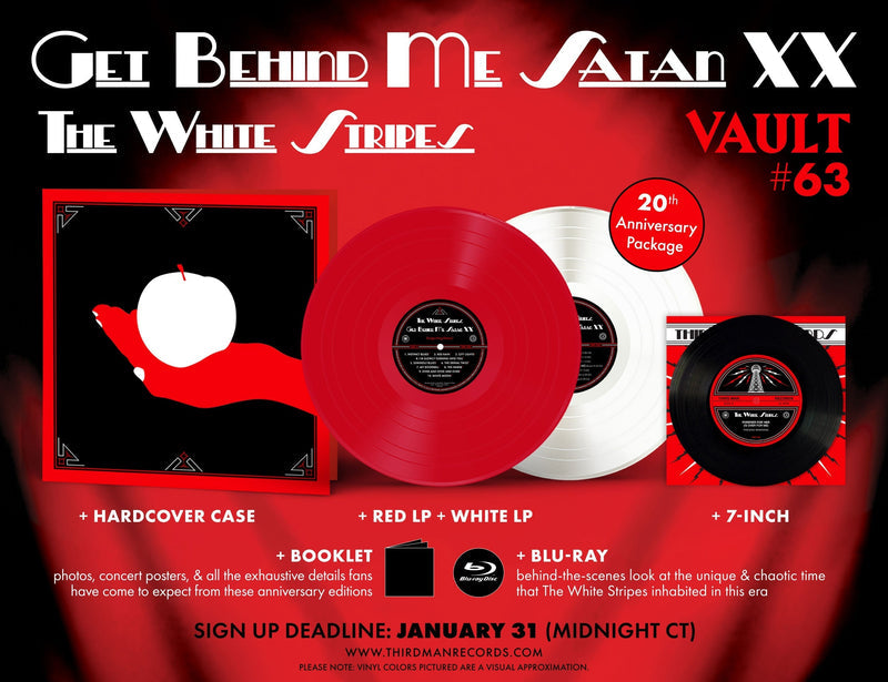 WHITE STRIPES - GET BEHIND ME SATAN XX (2LP+7"+BLU RAY+BOOKLET) BOX SET