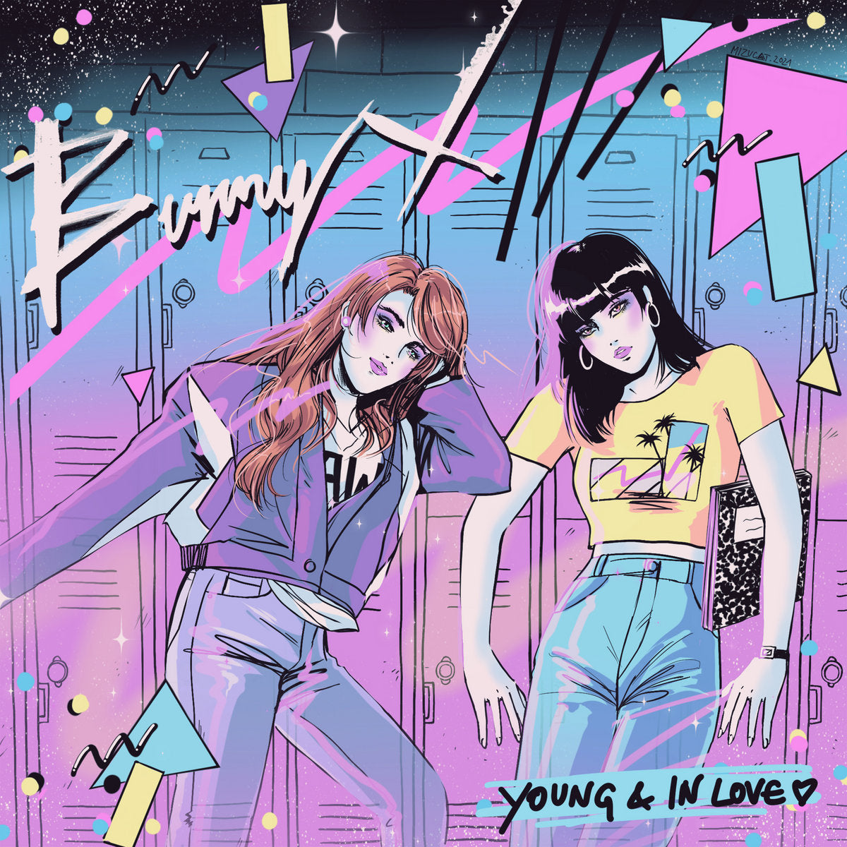 BUNNY X - YOUNG AND IN LOVE (PINK COLOURED) VINYL
