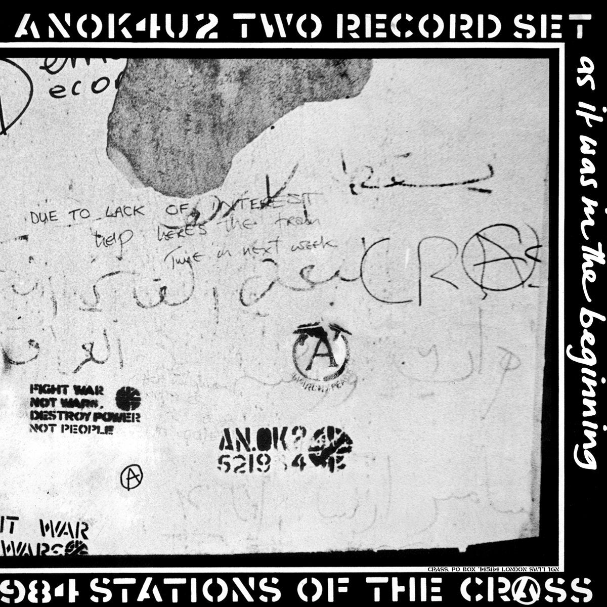 CRASS - STATIONS OF THE CRASS (2LP) VINYL