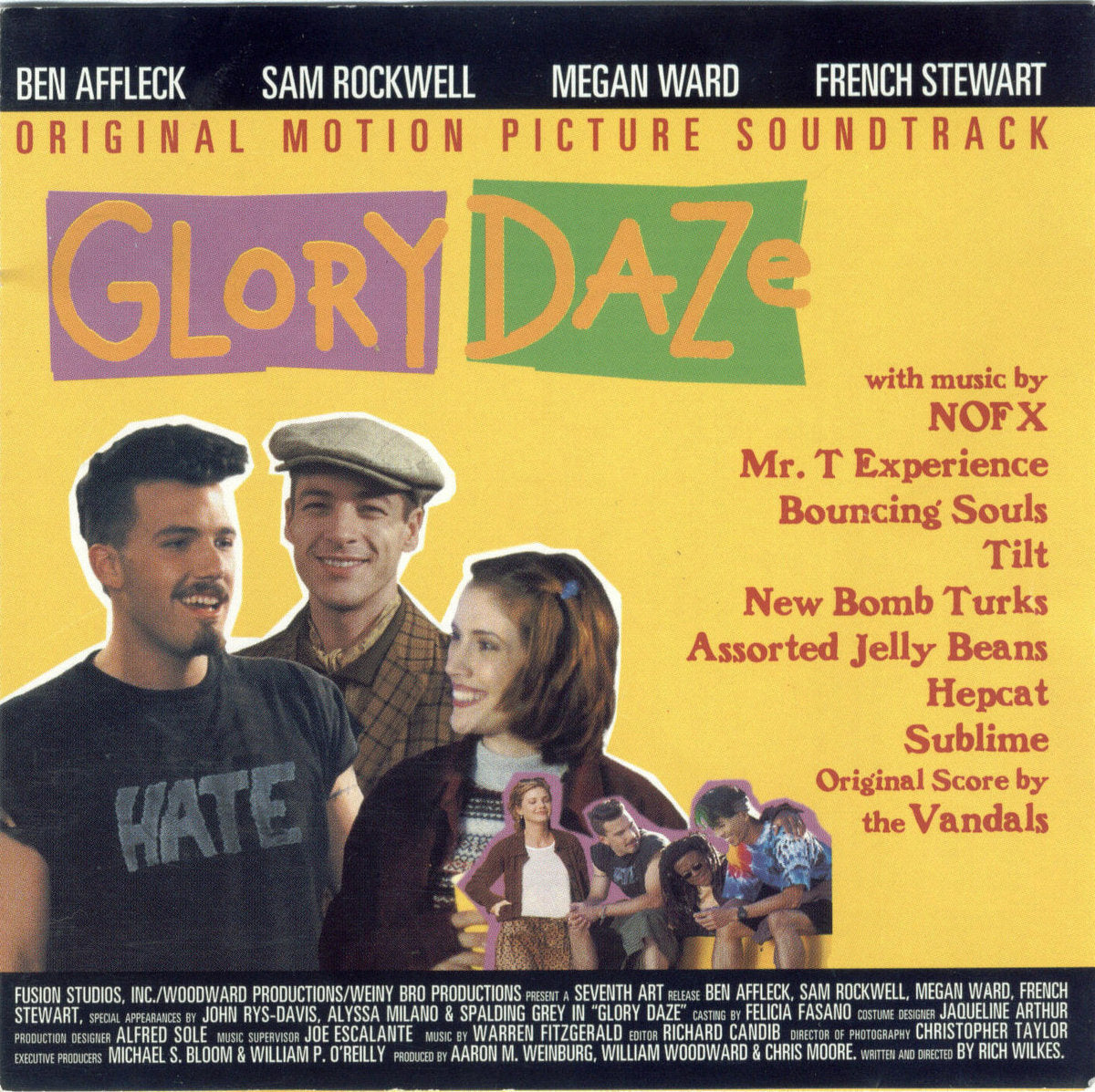 VARIOUS ARTISTS - GLORY DAZE (YELLOW COLOURED) VINYL