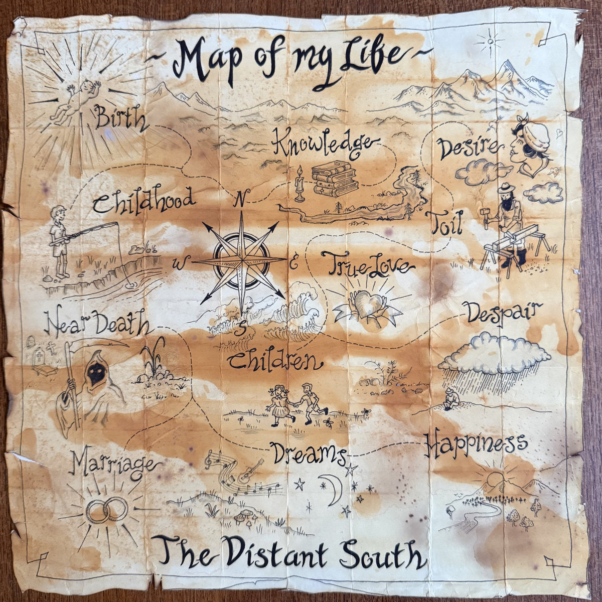 DISTANT SOUTH - MAP OF MY LIFE VINYL