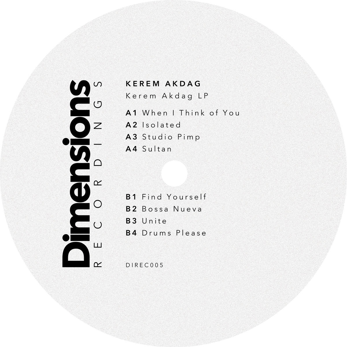 KEREM AKDAG - SELF TITLED (CLEAR VINYL) VINYL