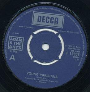 ADAM & THE ANTS - YOUNG PARISIAN (USED 7") U.K. 7"