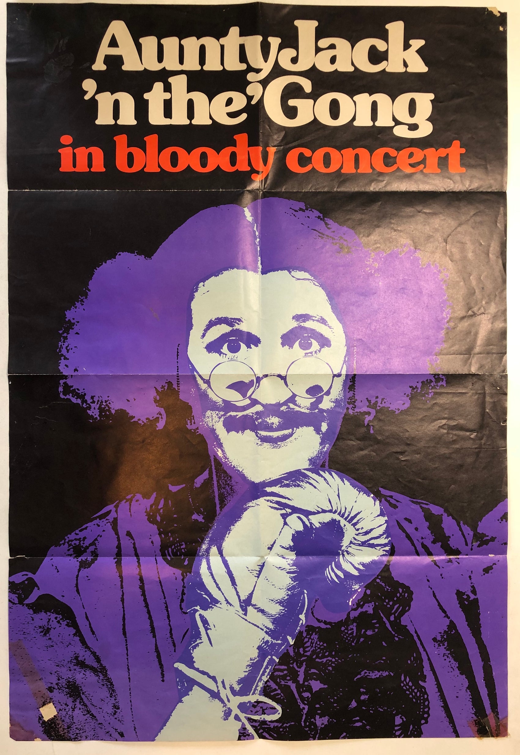 AUNTY JACK - IN BLOODY CONCERT (USED) POSTER/PROGRAMME