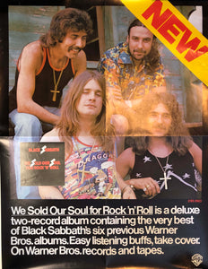 BLACK SABBATH - WE SOLD OUR SOUL...U.S. PROMO POSTER