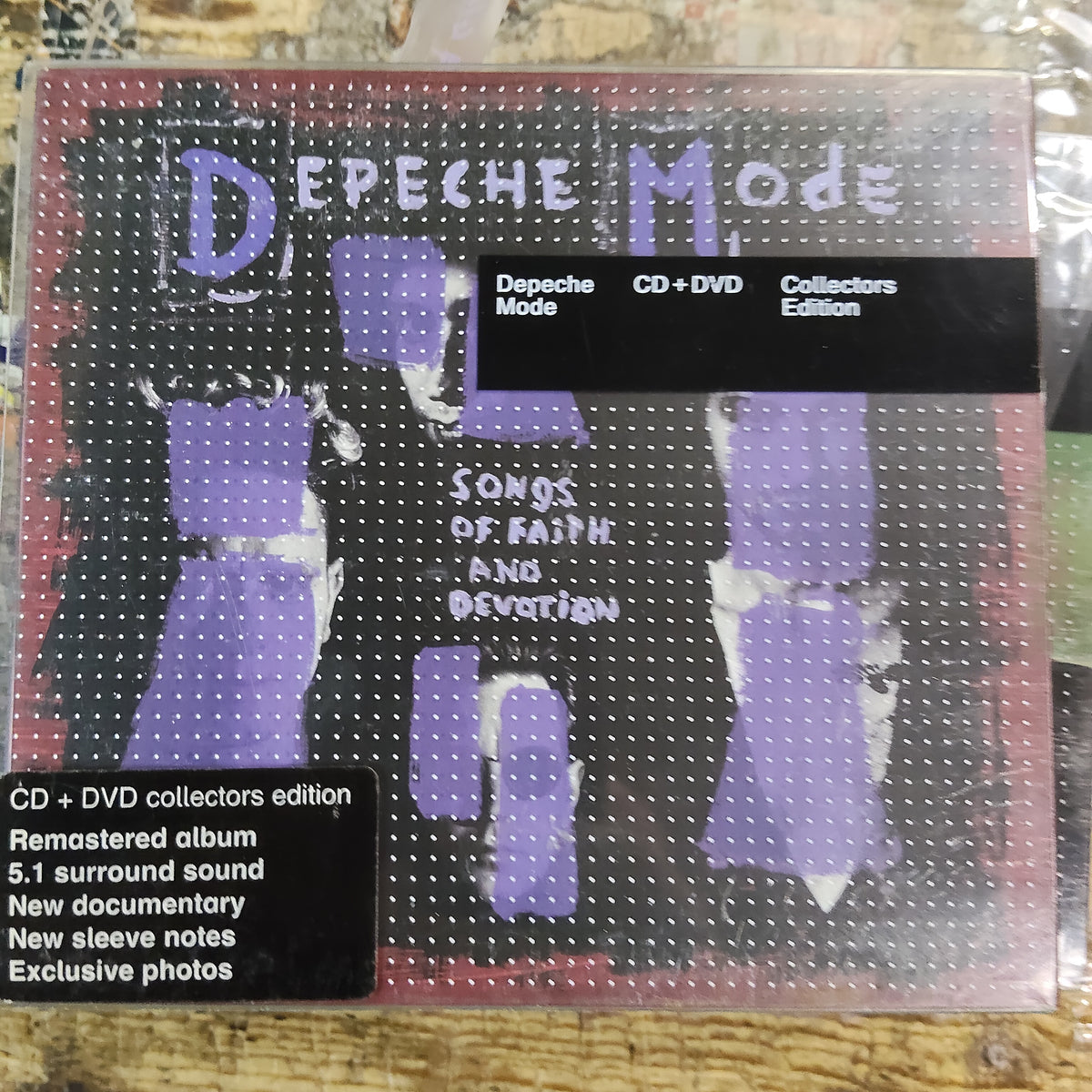 DEPECHE MODE - SONGS OF FAITH AND DEVOTION (USED VINYL 2009 EURO CD + DVD M- M-)