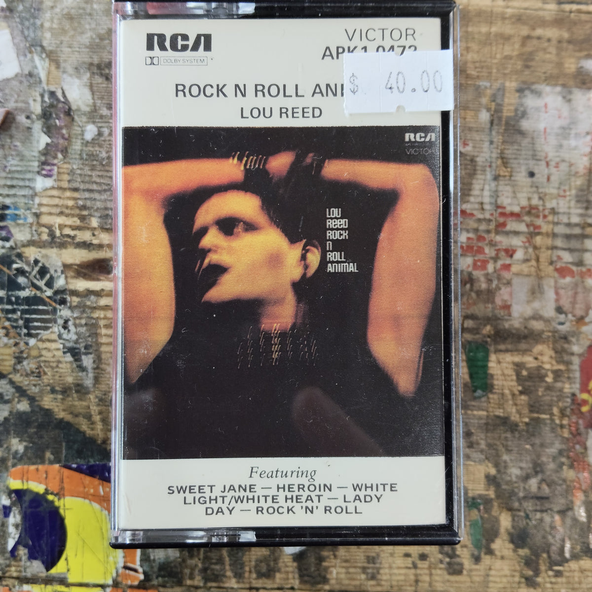 LOU REED - ROCK AND ROLL ANIMAL CASSETTE