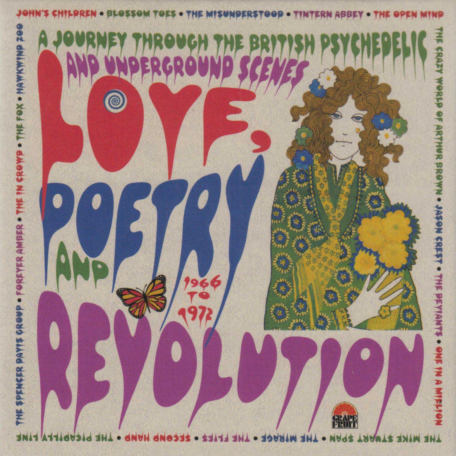 VARIOUS ARTISTS - LOVE, POETRY AND REVOLUTION (3CD) USED