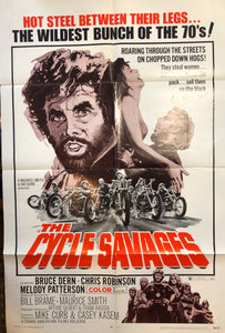 THE CYCLE SAVAGES - (USED) MOVIE POSTER