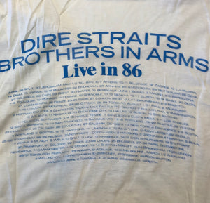 DIRE STRAITS - 1986 AUSTRALIAN TOUR (USED) T-SHIRT