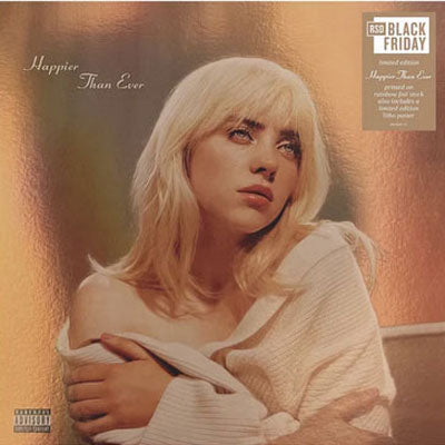 BILLIE EILISH - HAPPIER THAN EVER (RAINBOW FOIL STOCK & LITHO POSTER 2LP) VINYL