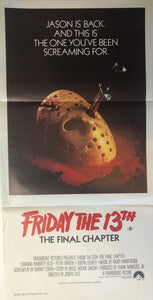 FRIDAY THE 13TH: THE FINAL CHAPTER - (USED) MOVIE POSTER