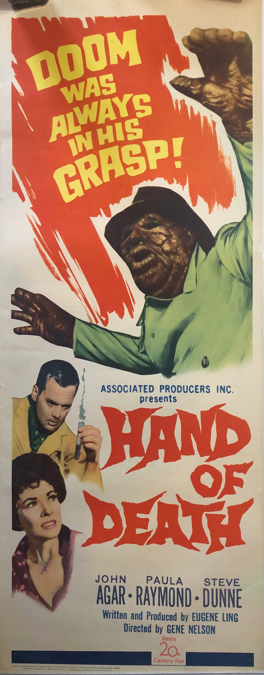HAND OF DEATH - (USED) MOVIE POSTER