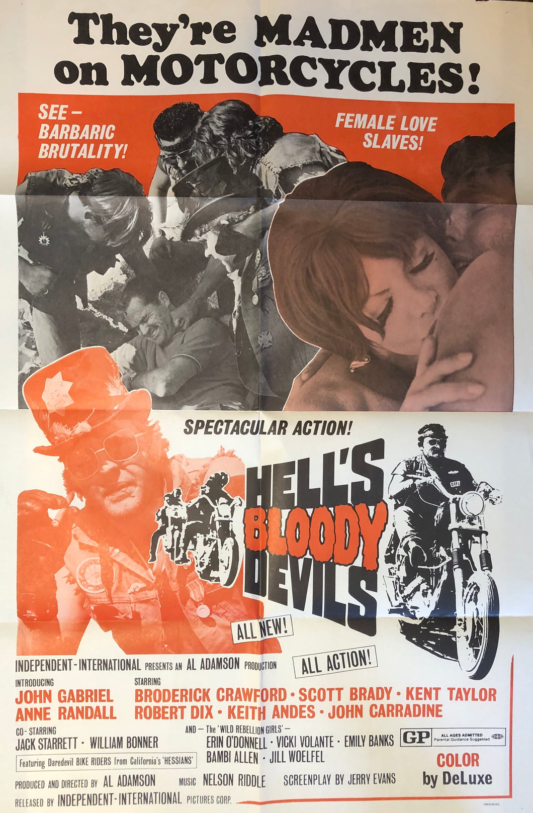 HELL'S BLOODY DEVILS - (USED) MOVIE POSTER