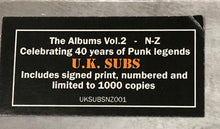 Load image into Gallery viewer, UK SUBS – THE ALBUMS VOL 2 N - Z (15 x CD BOX SET) SIGNED!
