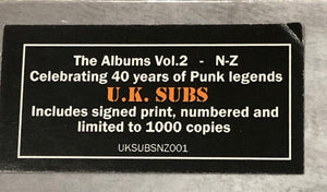 UK SUBS – THE ALBUMS VOL 2 N - Z (15 x CD BOX SET) SIGNED!