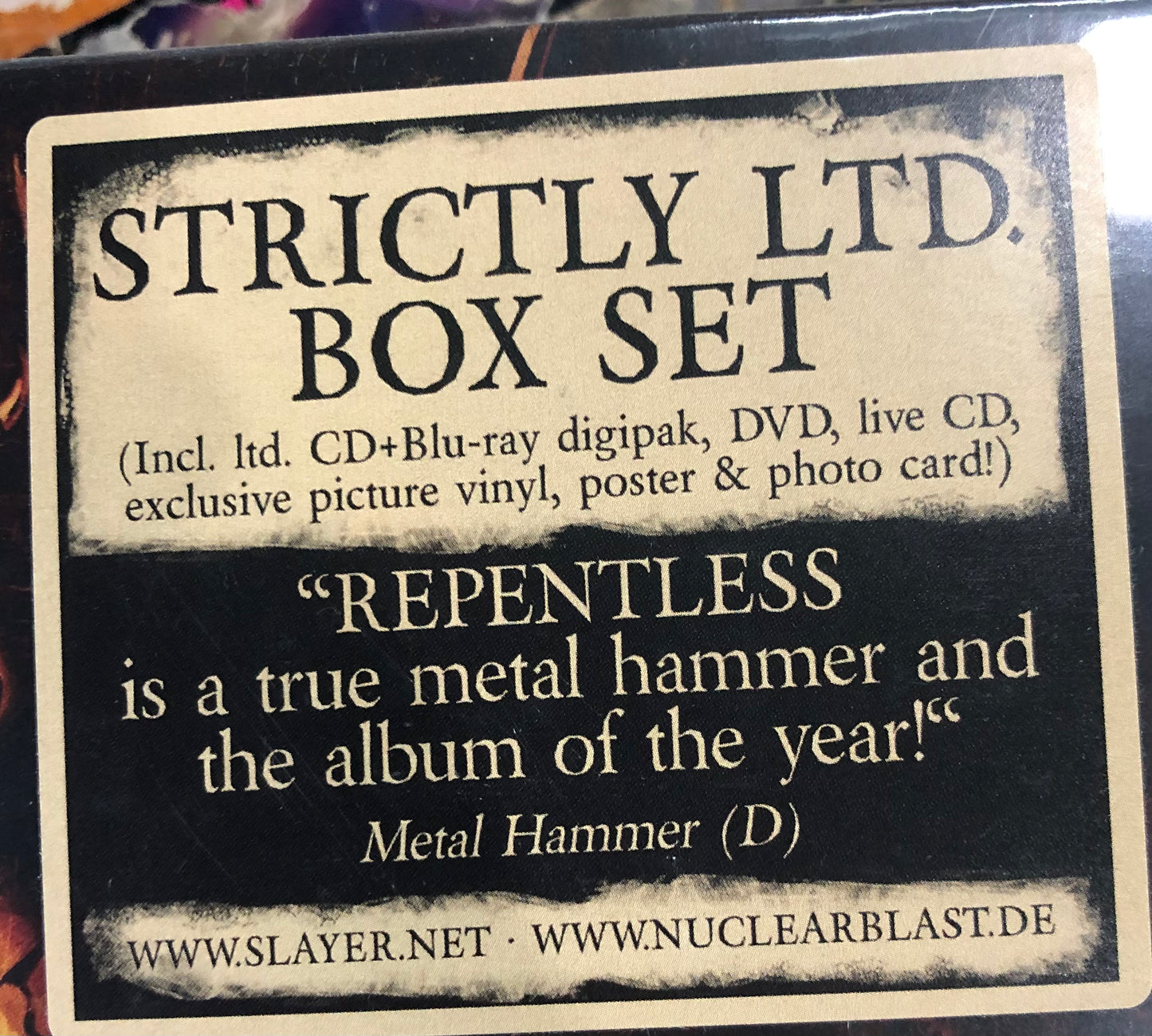 SLAYER - REPENTLESS (LTD RDN BOX SET) VINYL