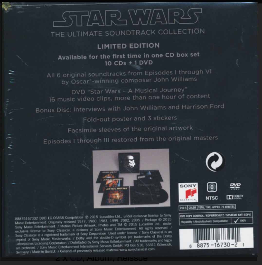 JOHN WILLIAMS - STAR WARS: THE ULTIMATE SOUNDTRACK COLLECTION CD BOX