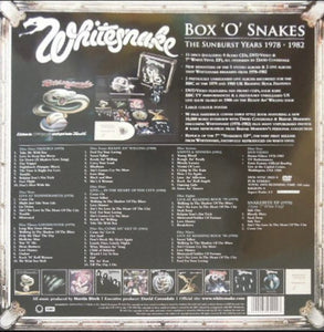 WHITESNAKE – BOX 'O' SNAKES (THE SUNBURST YEARS 1978-1982 (9 CD, 7” + MORE DELUXE BOX)