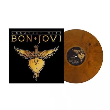 BON JOVI - GREATEST HITS (BROWN COLOURED) VINYL