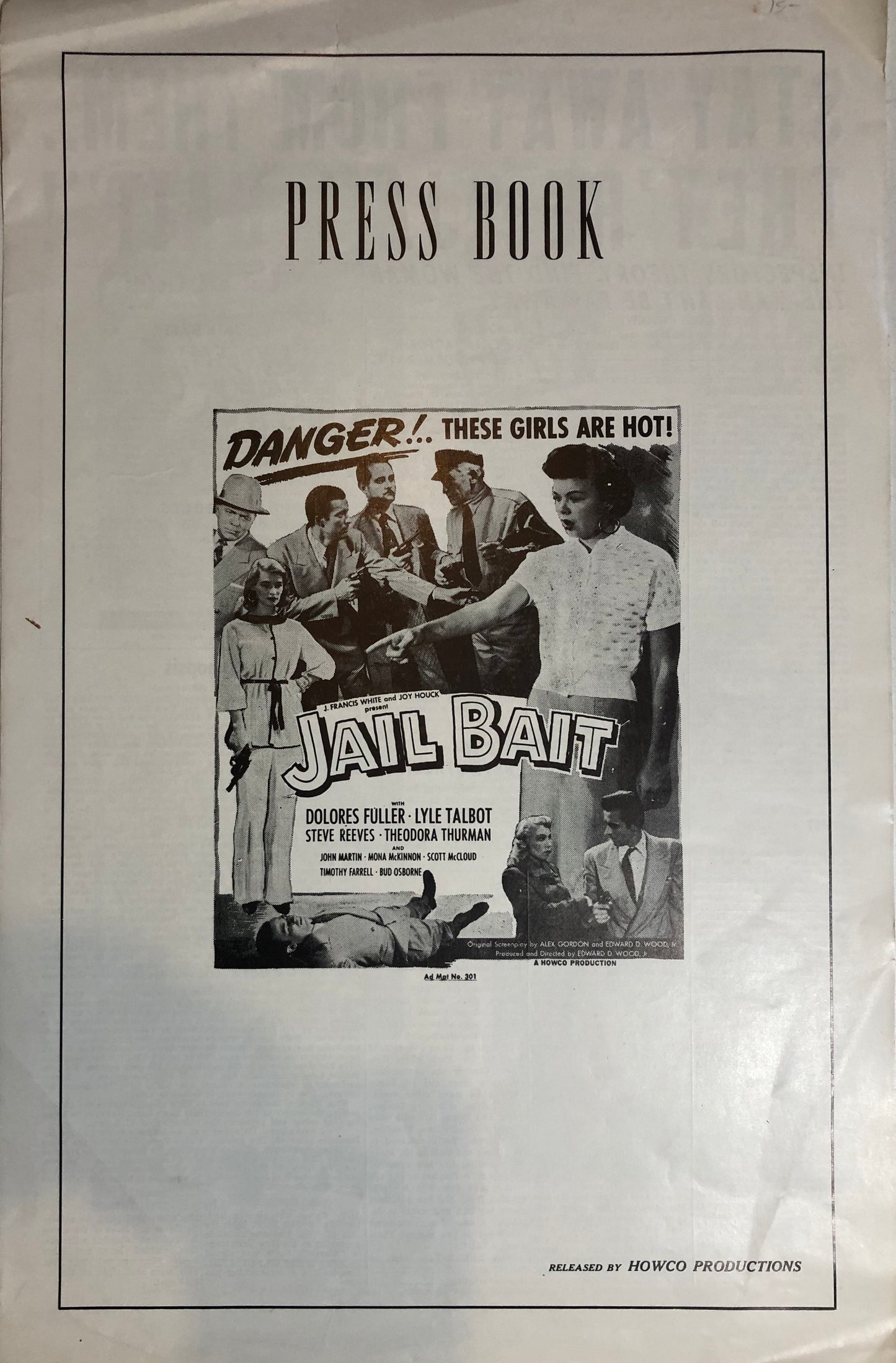 JAIL BAIT - PRESS BOOKLET