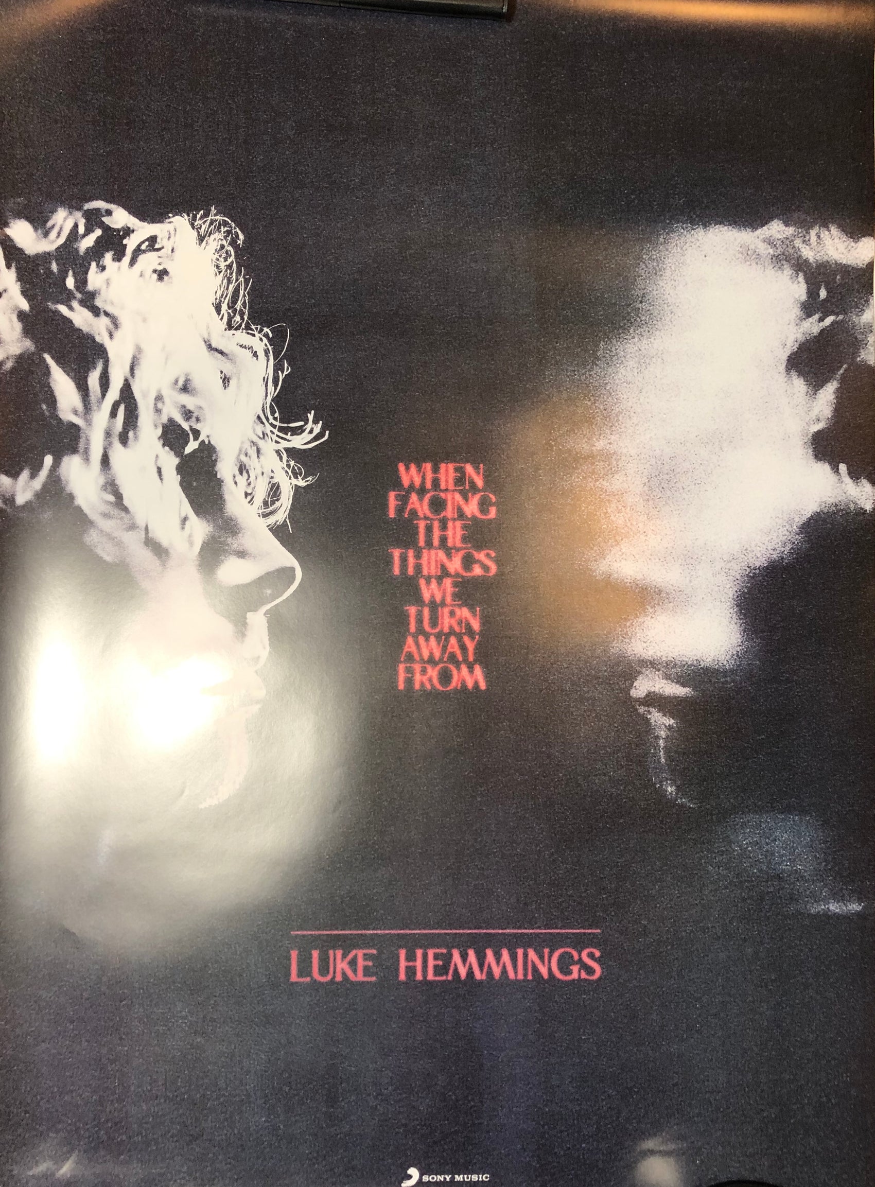 LUKE HEMMINGS - WHEN FACING PROMO POSTER