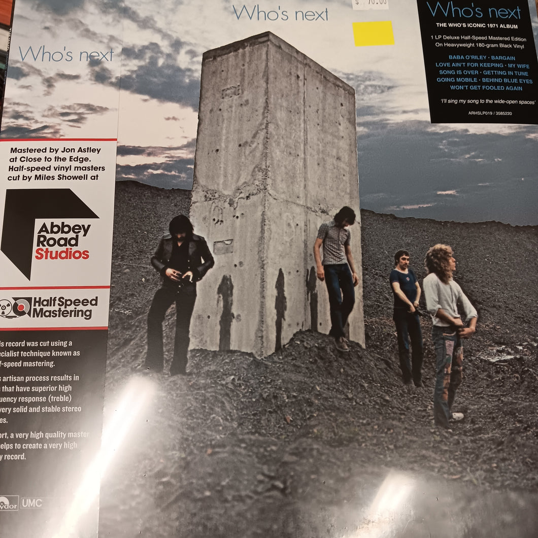 WHO - WHOS NEXT (HALF SPEED MASTERING) VINYL