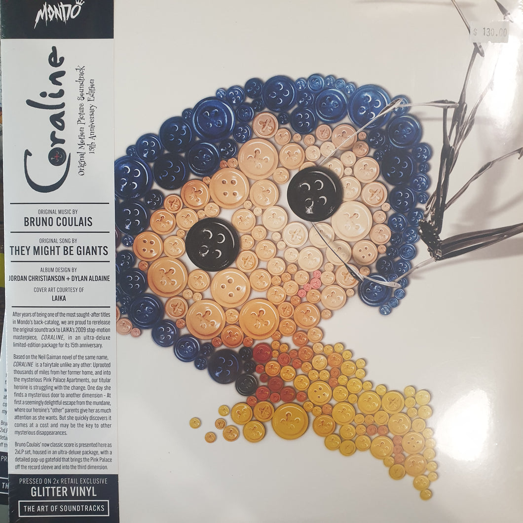 BRUNO COULAIS - CORALINE (15TH ANNIVERSARY EDITION) (GLITTER COLOURED) (2LP) VINYL