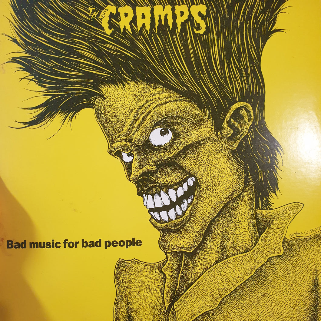 CRAMPS - BAD MUSIC FOR BAD PEOPLE (USED VINYL 1984 US EX+/EX)