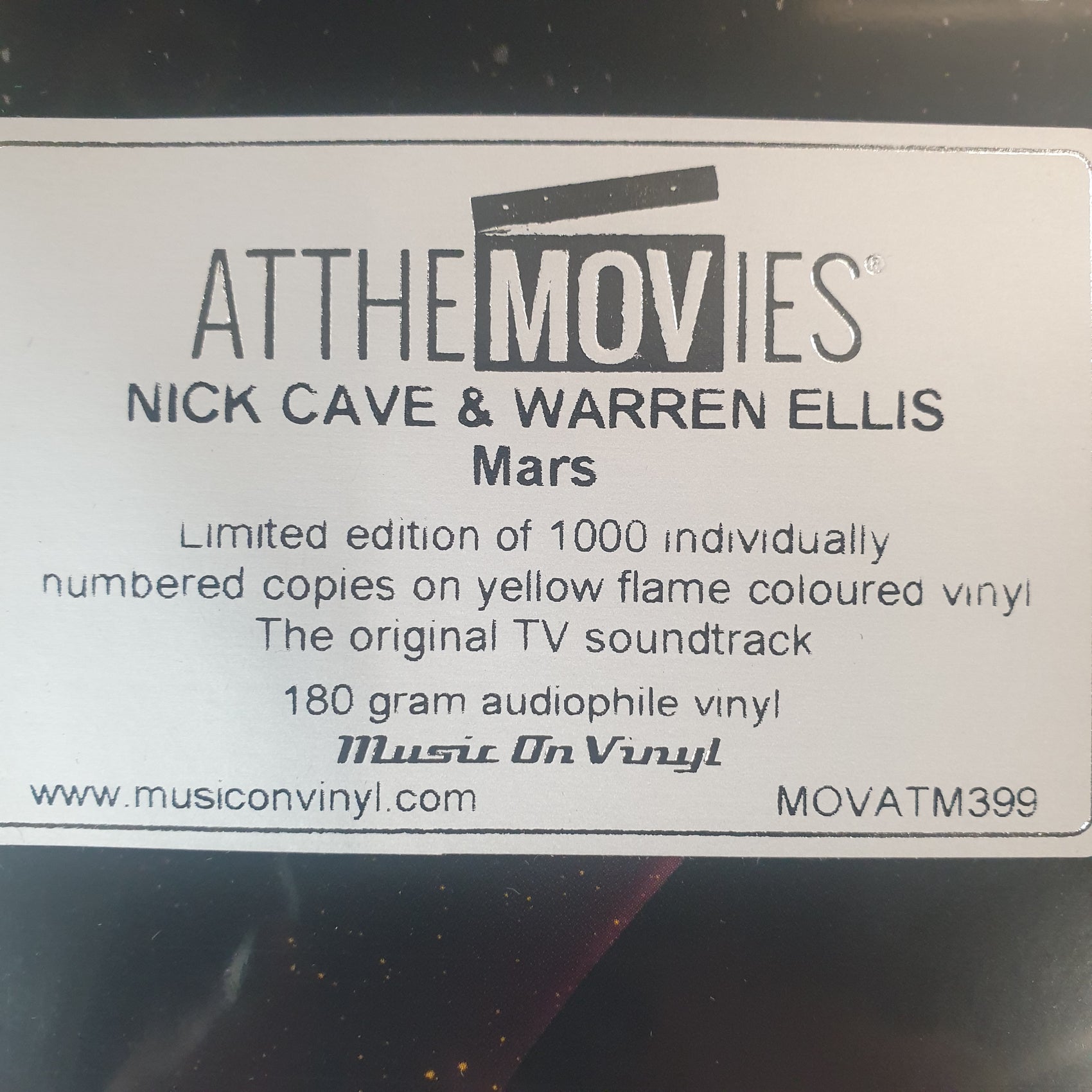 NICK CAVE & WARREN ELLIS - MARS O.S.T. (YELLOW FLAME COLOURED) VINYL