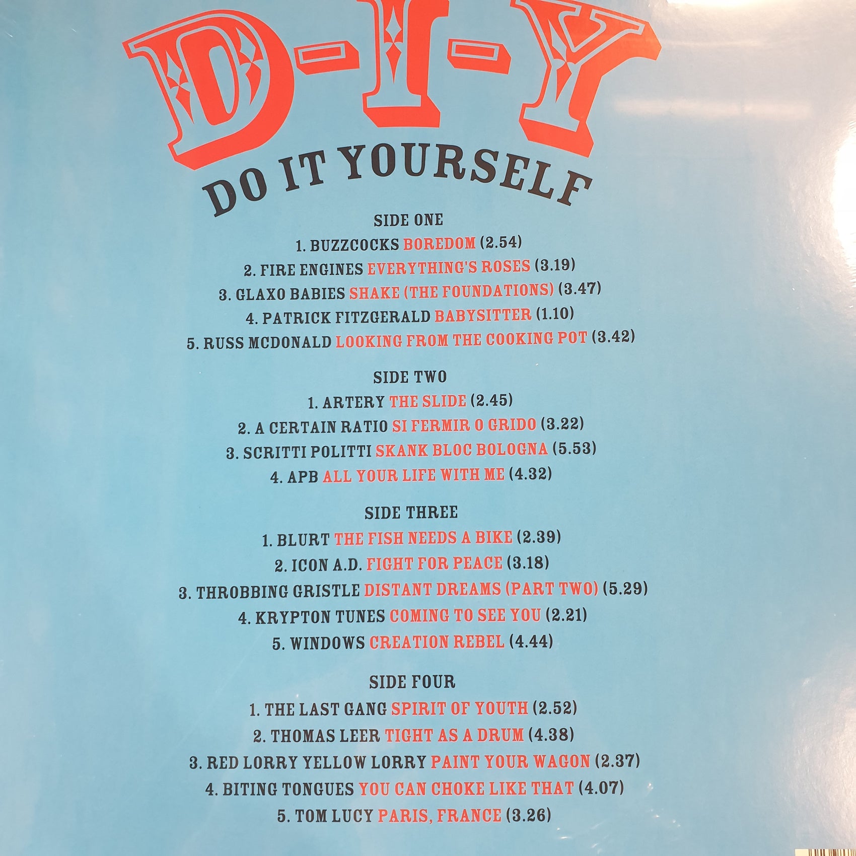 VARIOUS ARTISTS - SOUL JAZZ RECORDS PRESENTS: D.I.Y PUNK, POST PUNK, PUNK FUNK AND BEYOND (2LP) VINYL
