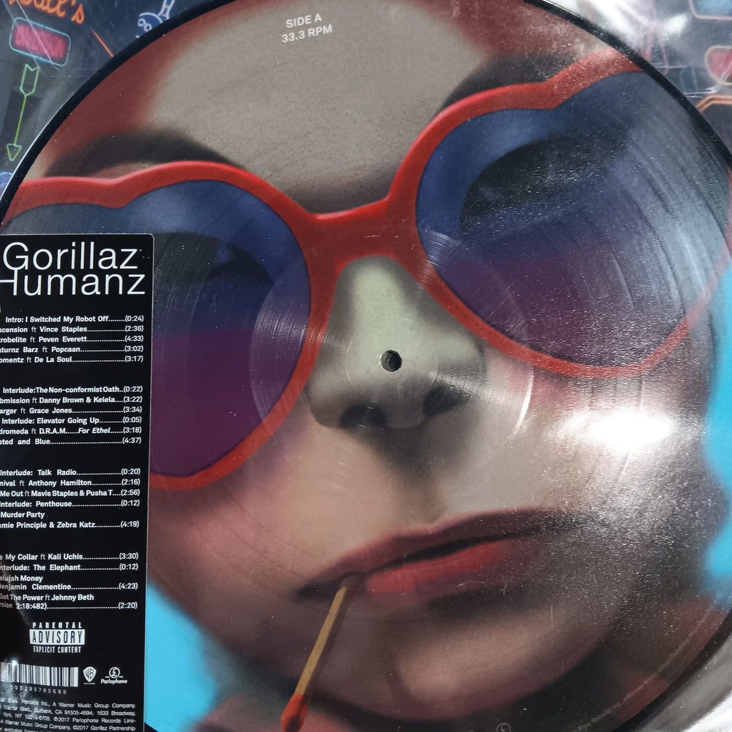GORILLAZ - HUMANZ (PIC DISC) (2LP) (USED VINYL 2017 US M-/M-)