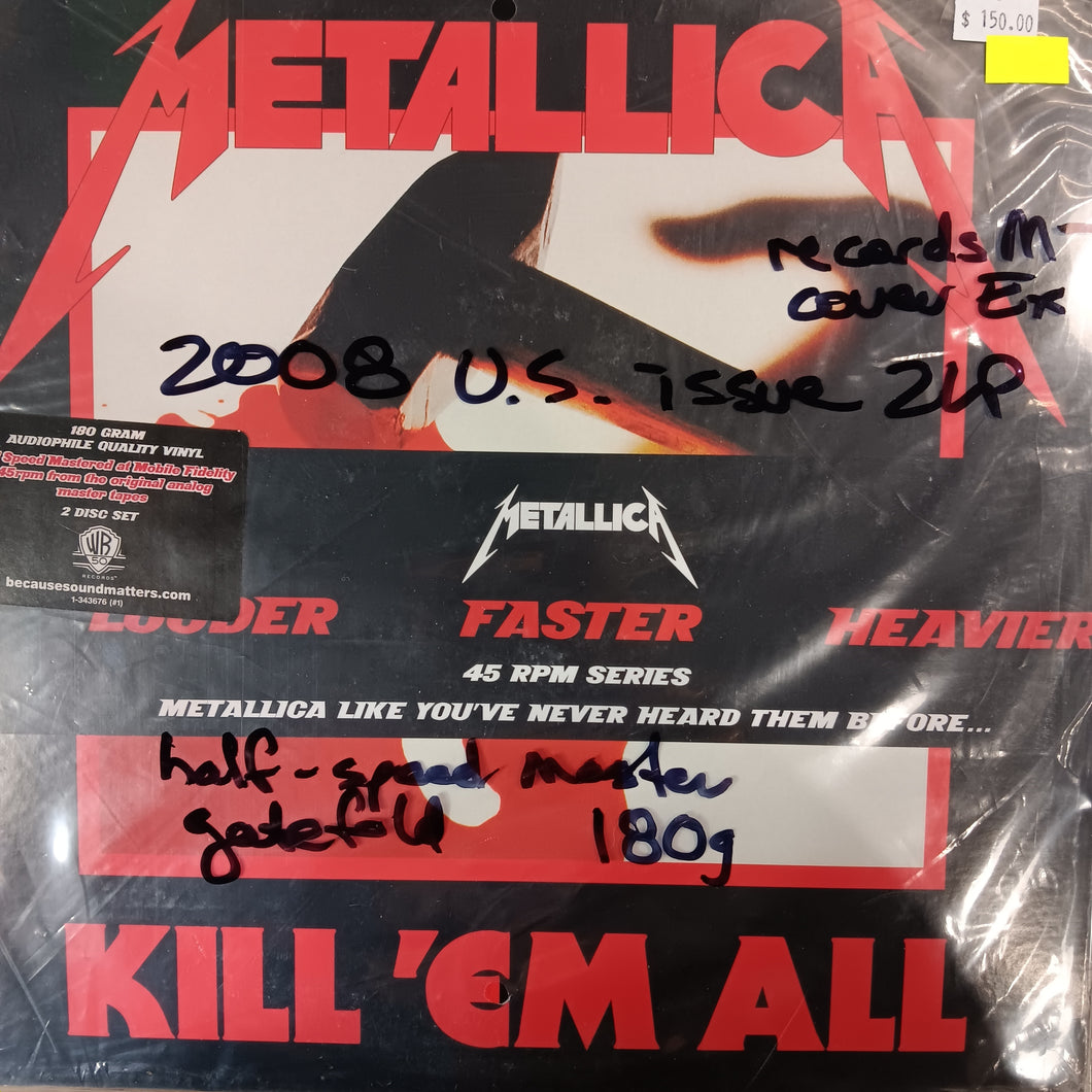 METALLICA - KILL 'EM ALL (USED VINYL 2008 US M-/EX)