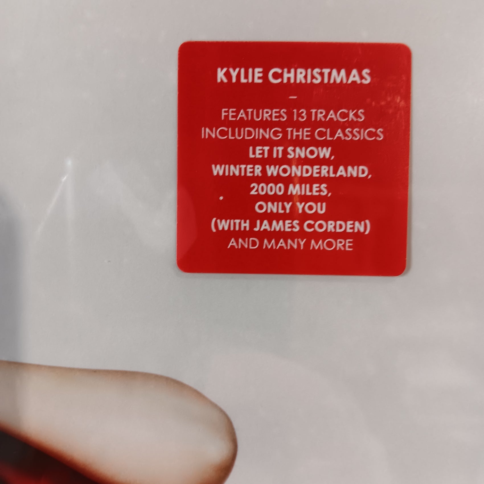 KYLIE - CHRISTMAS (WHITE COLOURED) (USED VINYL 2015 UK STILL SEALED)