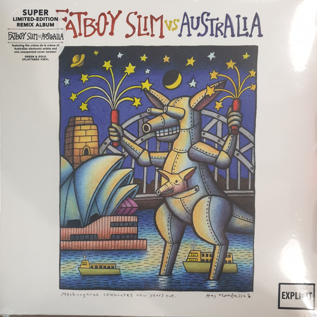 FATBOY SLIM - VS AUSTRALIA (GREEN QND GOLD SPLATTERED) VINYL