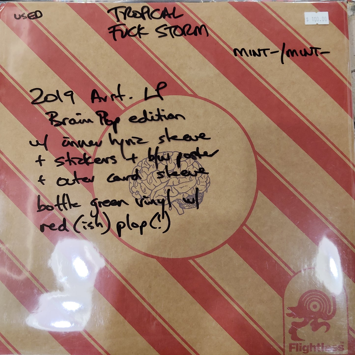TROPICAL FUCK STORM - BRAINDROPS (USED VINYL 2019 AUS COLOURED M- M-)