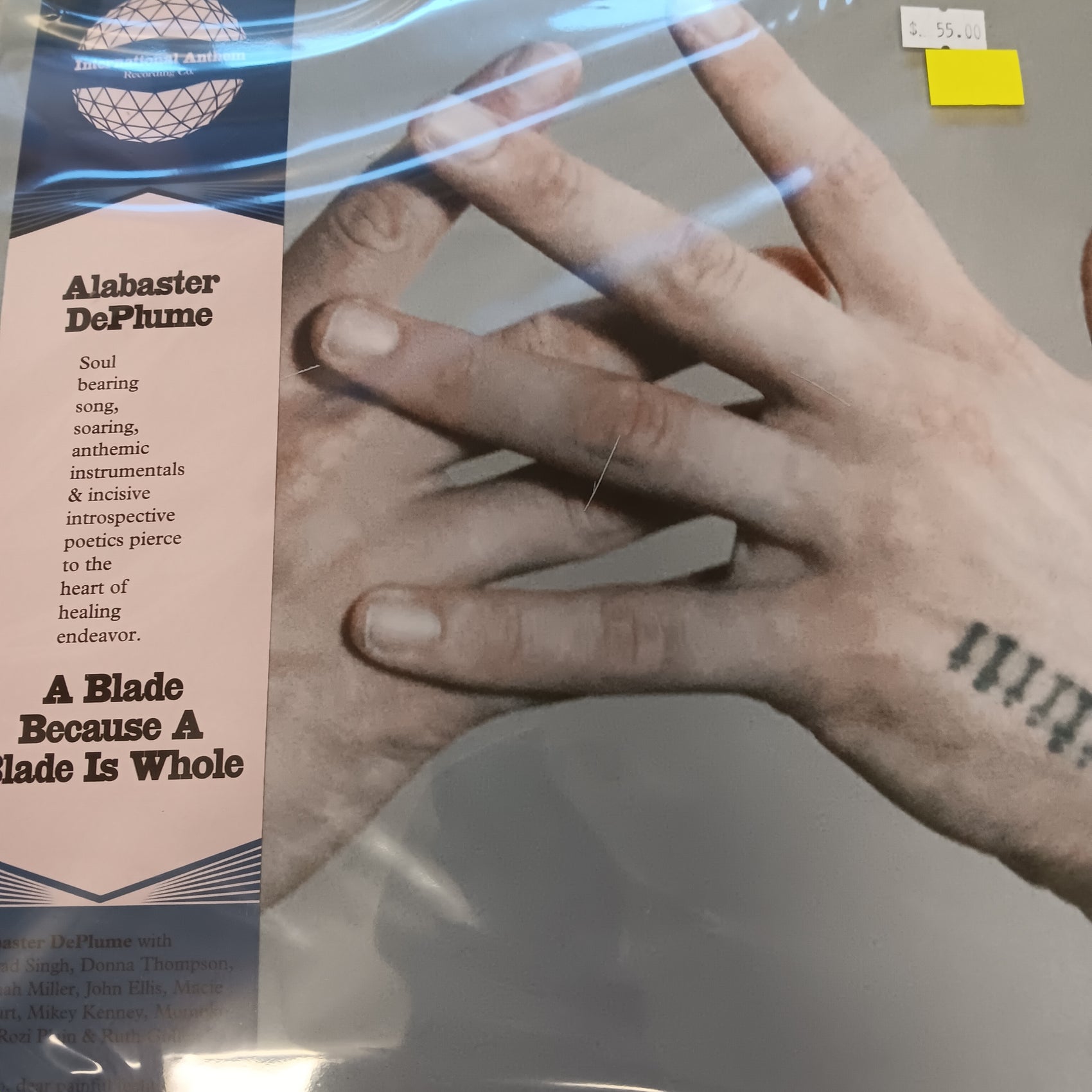 ALABASTER DEPLUME - BLADE BECAUSE A BLADE IS WHOLE VINYL