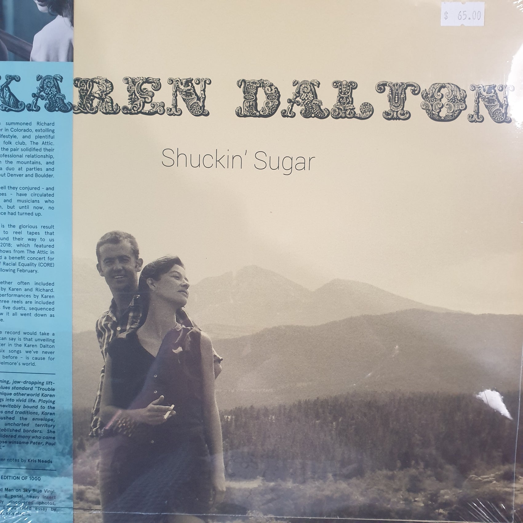 KAREN DALTON - SHUCKIN' SUGAR (SKY BLUE COLOURED) VINYL