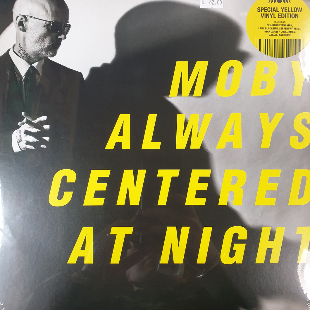 MOBY - ALWAYS CENTRED AT NIGHT (YELLOW COLOURED) VINYL