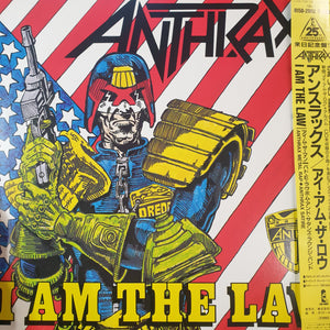 ANTHRAX - I AM THE LAW (12") (USED VINYL 1987 JAPANESE M-/M-)