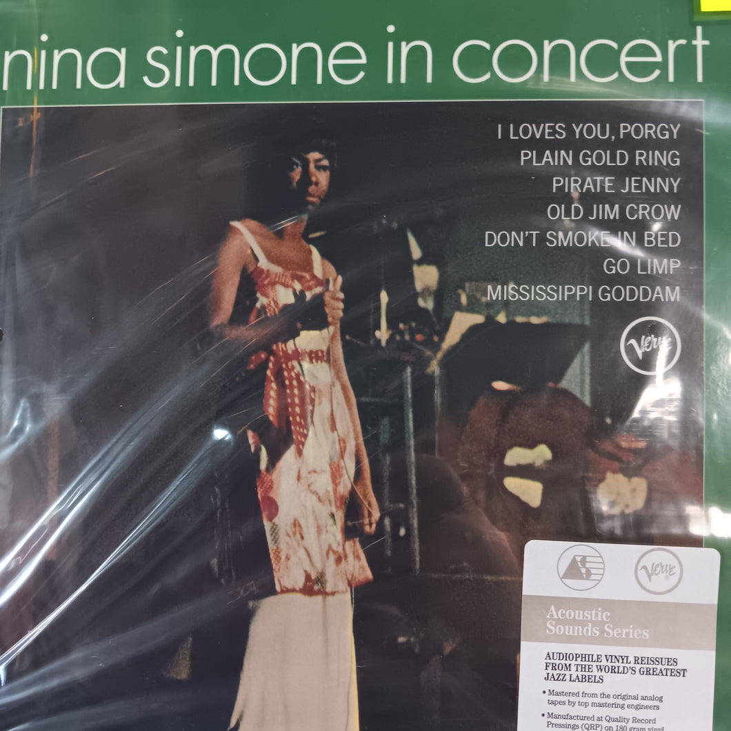 NINA SIMONE - IN CONCERT (ACOUSTIC SOUNDS SERIES) VINYL