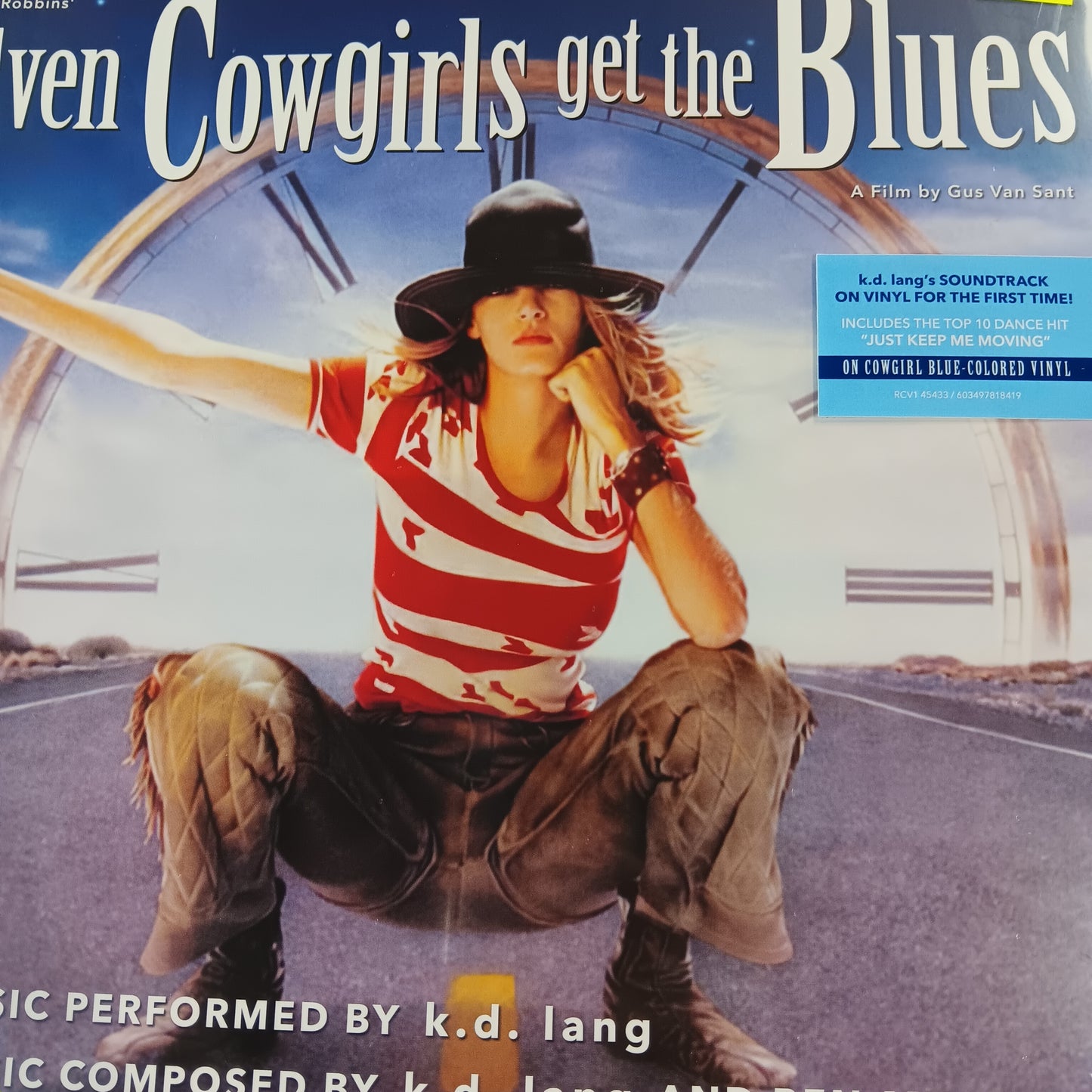 K.D. LANG - EVEN COWGIRLS GET THE BLUES (BLUE COLOURED) VINYL