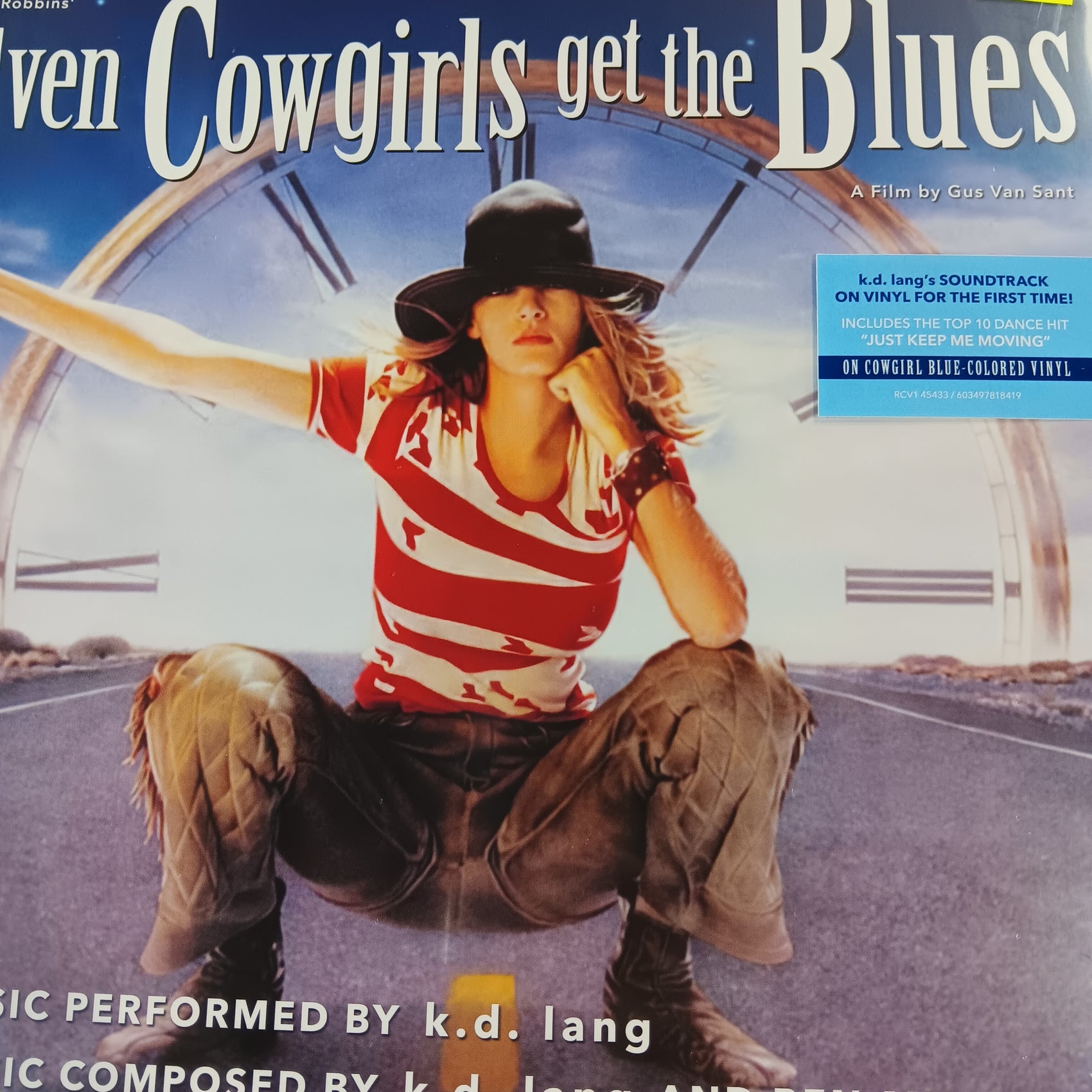 K.D. LANG - EVEN COWGIRLS GET THE BLUES (BLUE COLOURED) VINYL