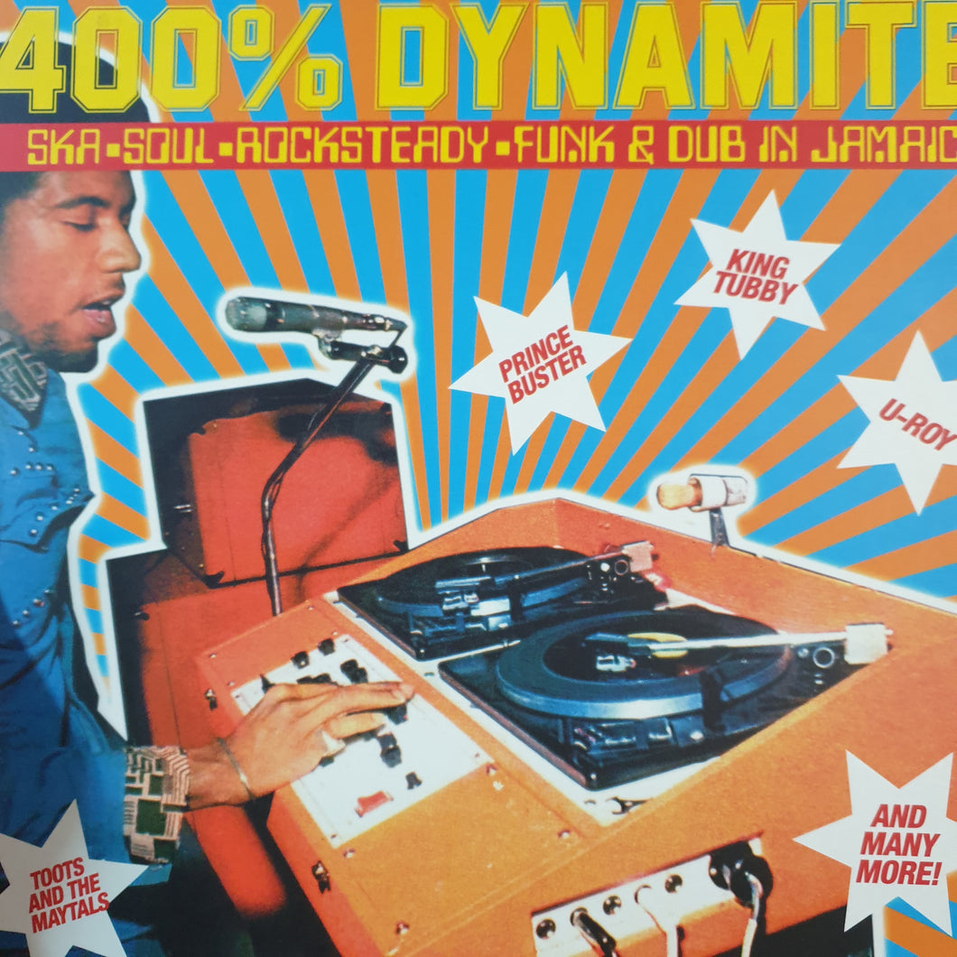 VARIOUS ARTISTS - SOUL JAZZ RECORDS PRESENTS: 400% DYNAMITE (2LP) (USED VINYL 2000 UK EX/EX-/EX+)