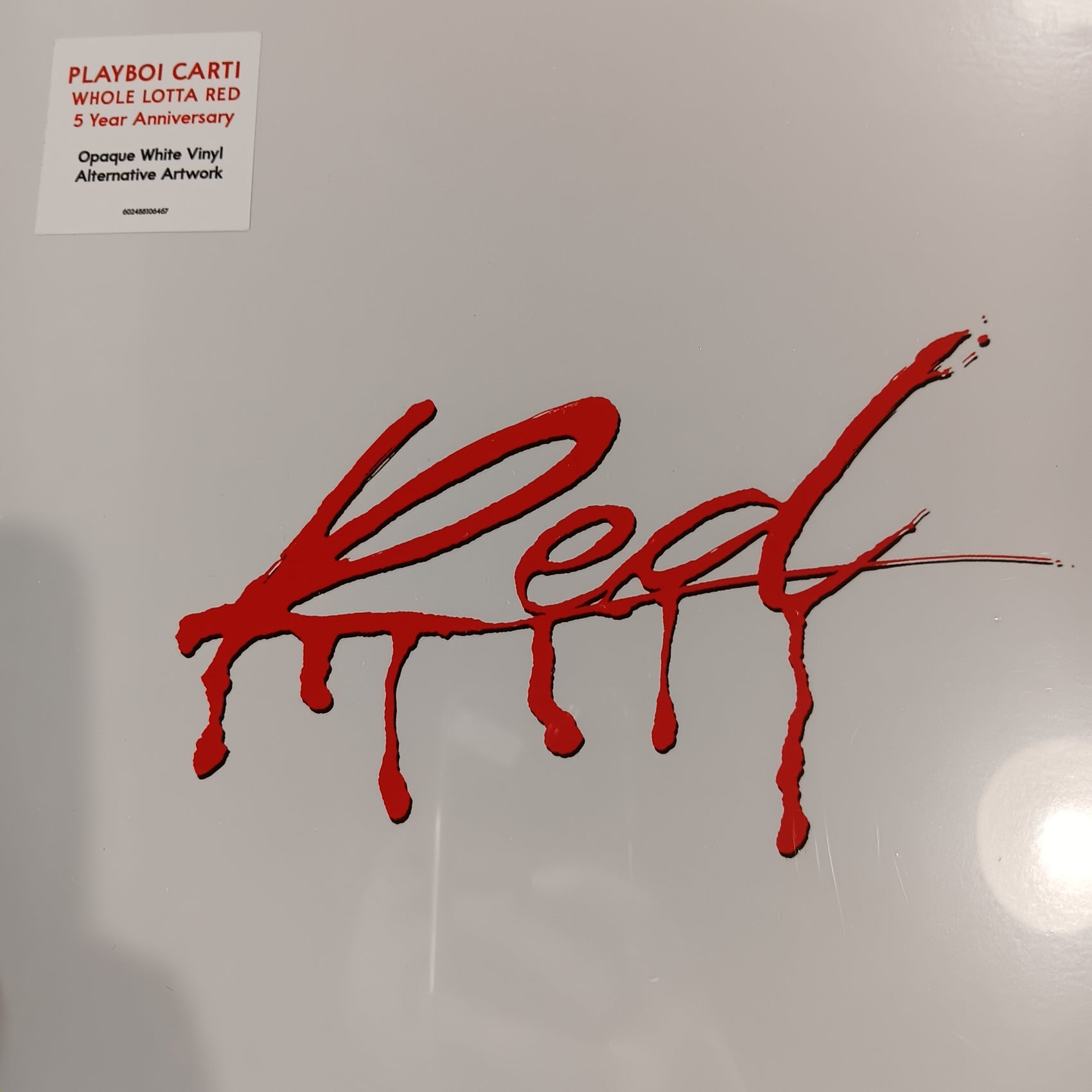 PLAYBOI CARTI - RED (5TH ANNIVERSARY) (COLOURED) (2LP) VINYL
